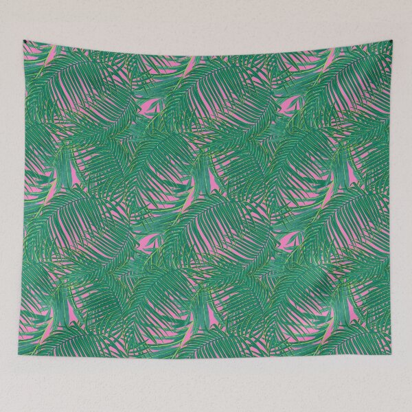 Item preview, Tropical pattern with yellow and green exotic foliage designed and sold by ANAKOTO.
