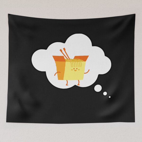 Item preview, Think Noodles (yellow/orange) designed and sold by CaitU.