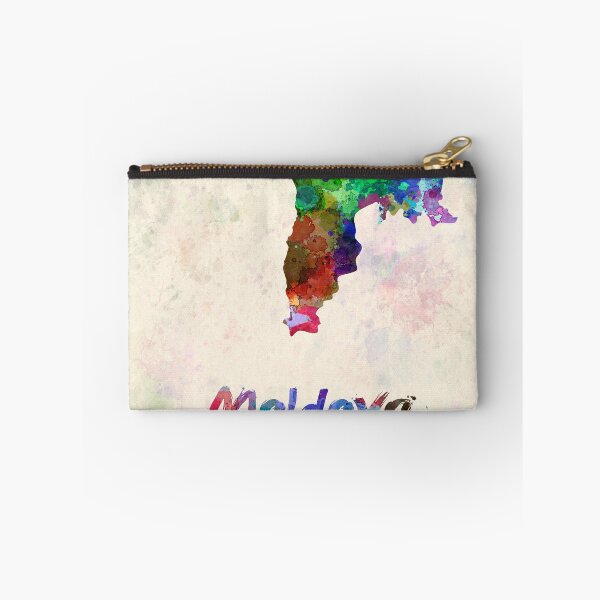 Item preview, Moldova map in watercolor-v2 designed and sold by paulrommer.