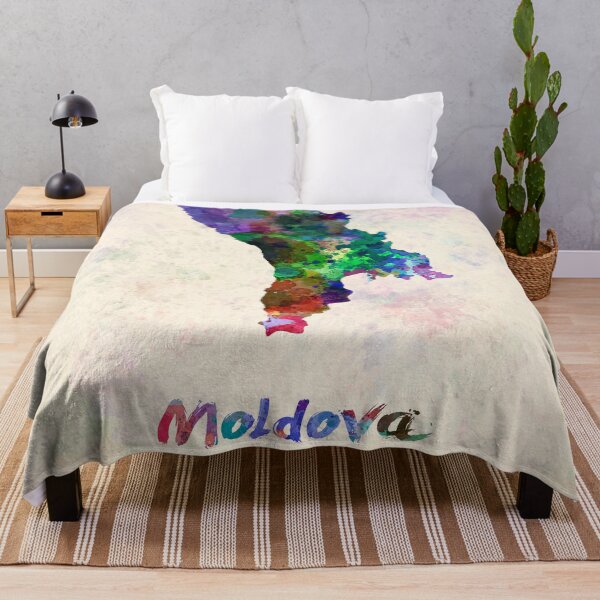 Item preview, Moldova map in watercolor-v2 designed and sold by paulrommer.