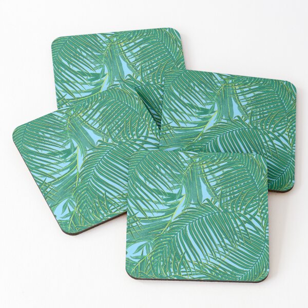 Item preview, Tropical pattern with yellow and green exotic foliage designed and sold by ANAKOTO.