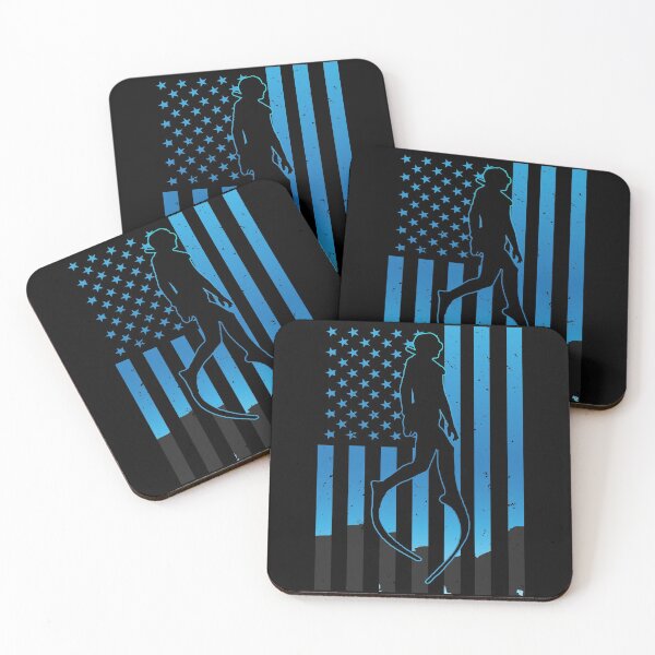 Item preview, Freediving American Flag - One Breath Freediving designed and sold by cotros.