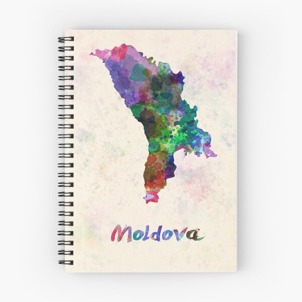 Item preview, Moldova map in watercolor-v2 designed and sold by paulrommer.