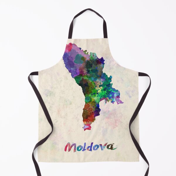 Item preview, Moldova map in watercolor-v2 designed and sold by paulrommer.