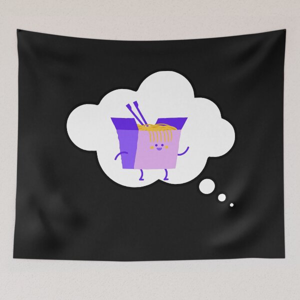 Item preview, Think Noodles (violet/purple) designed and sold by CaitU.