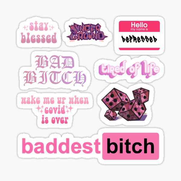 shawty a lil baddie  Sticker for Sale by cbeaaa