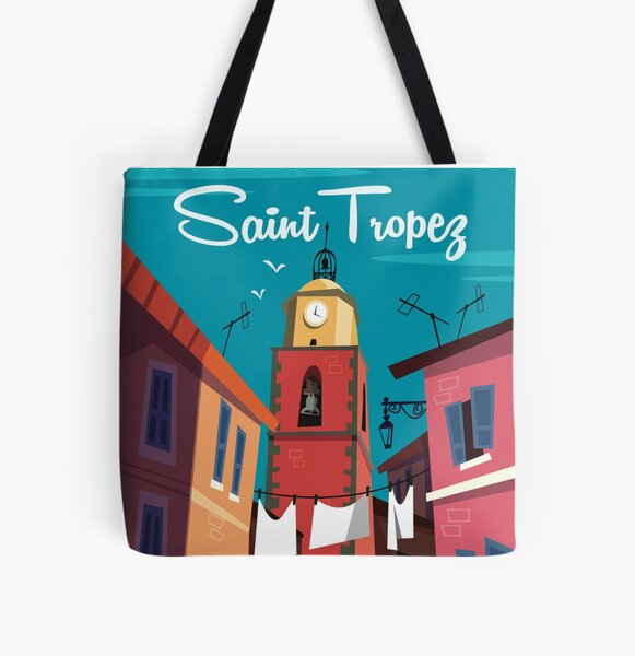Vista previa del artículo con la obra «Cartel de Saint Tropez», diseñado y vendido por GAGodel.