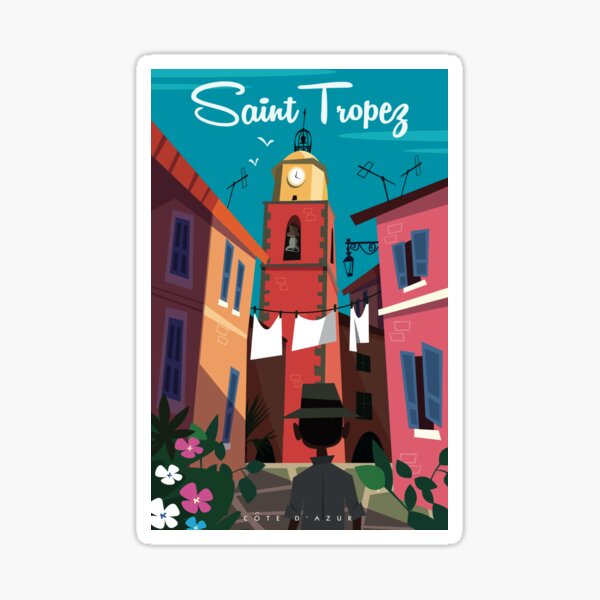 Item preview, Saint Tropez poster designed and sold by GAGodel.