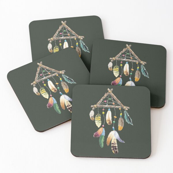 Item preview, watercolor dreamcatcher Triangle designed and sold by FineartLab.