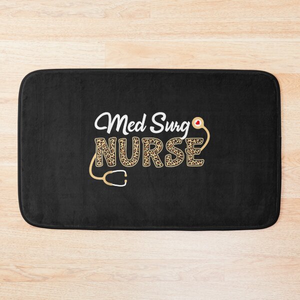 Item preview, Med Surg Nurse Leopard Print Stethoscope Heart Nursing TShirt132 designed and sold by pennyzella.