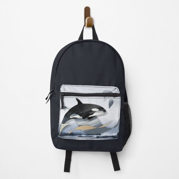 Item preview, Realistic orca whale seascape watercolor illustration - Caroline Laursen Original designed and sold by Caroline Laursen.