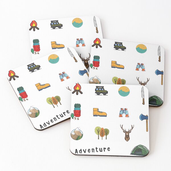 Item preview, 13 sets of camping adventure sticker packs designed and sold by vashumaso.