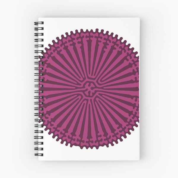 Aperçu de l'œuvre Ornement de diffusion de réaction (rose violet) créée et vendue par John Uttley.