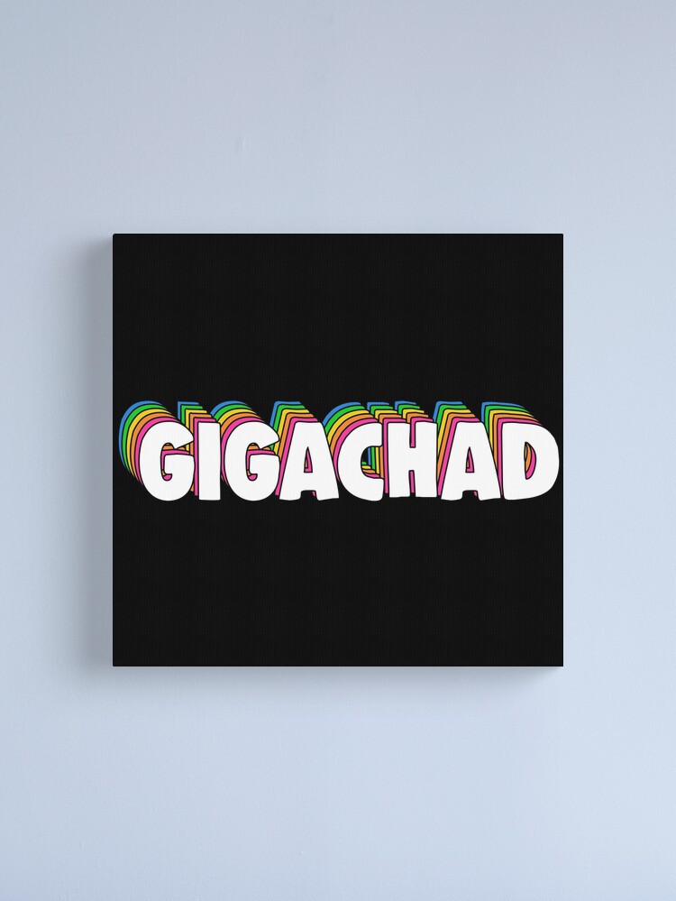 Giga Chad Meme , Fun Canvas Posters e Impressões Teles Pintura