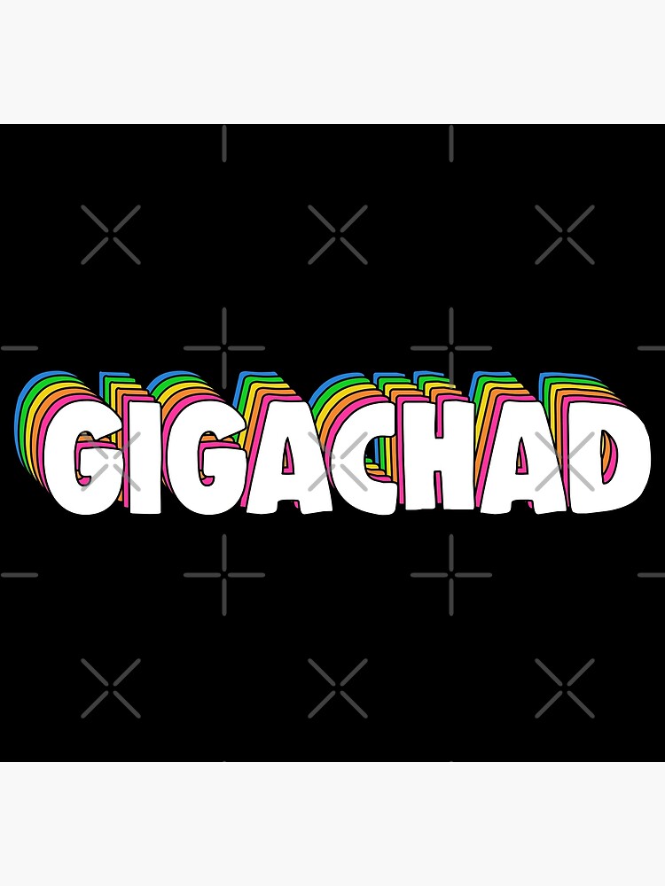 Giga Chad Meme , Fun Canvas Posters e Impressões Teles Pintura