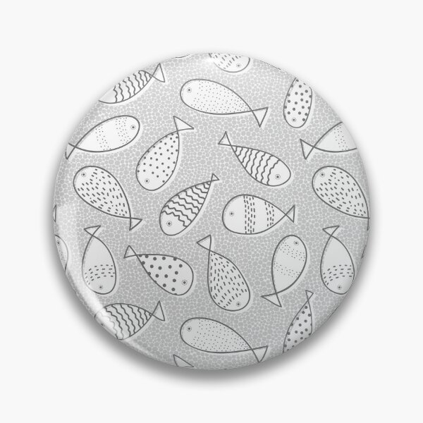 Item preview, Fishing Doodle on Grey designed and sold by The Wellington Boot.