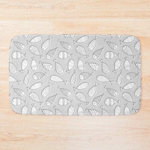 Item preview, Fishing Doodle on Grey designed and sold by The Wellington Boot.