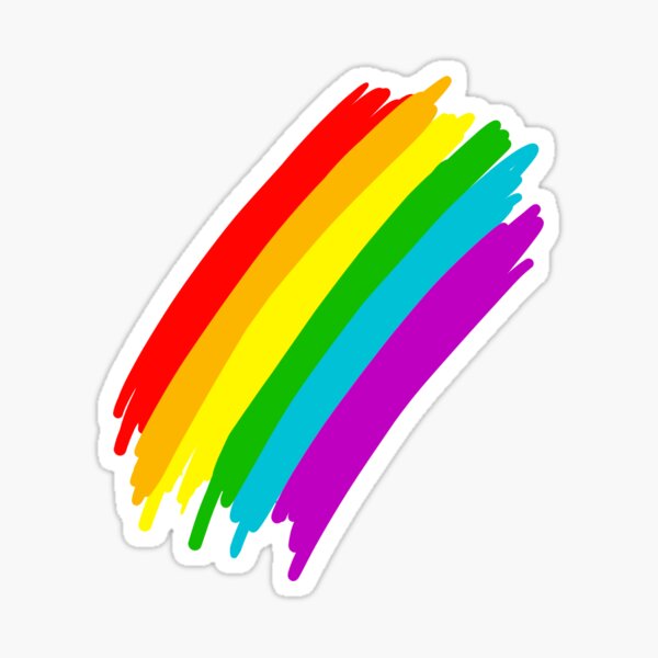 Rainbow splash Sticker