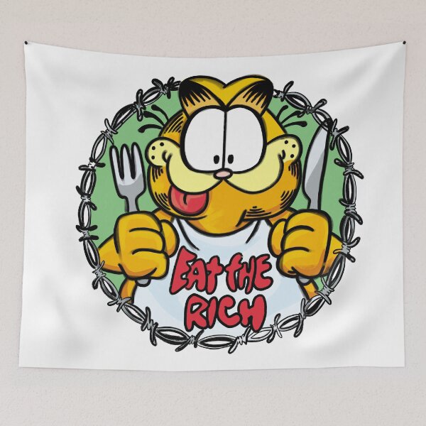 Item preview, Eat the rich garfield designed and sold by lucky-fern.