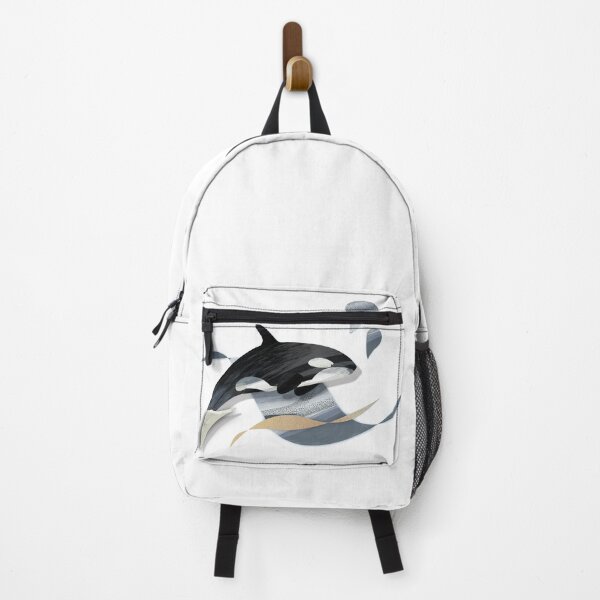 Item preview, Realistic orca whale seascape watercolor illustration - Caroline Laursen Original designed and sold by Caroline Laursen.