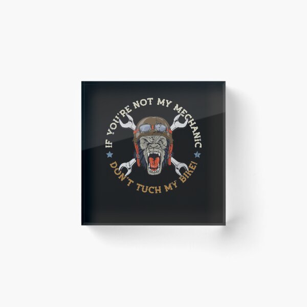 Item preview, Motorbike biker Don't tuch my bike Motorcyclist designed and sold by FalkDania.
