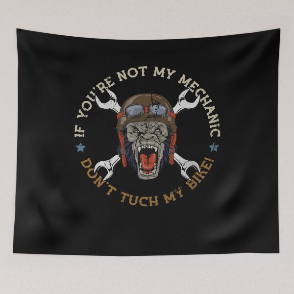Item preview, Motorbike biker Don't tuch my bike Motorcyclist designed and sold by FalkDania.