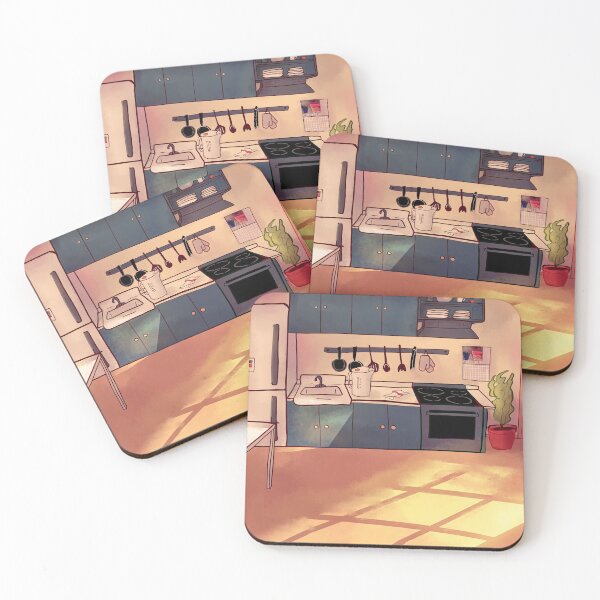 Item preview, Morning Kitchen Background Illustration designed and sold by Lucie Jamais.