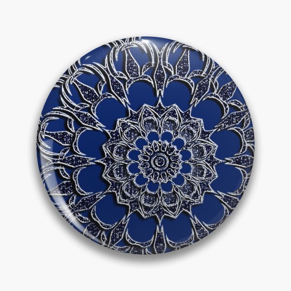 Item preview, Silverblue mandala designed and sold by RGiadaArtShop.