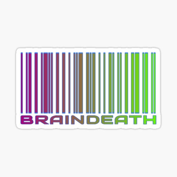 BRAINDEATH / barcode Sticker