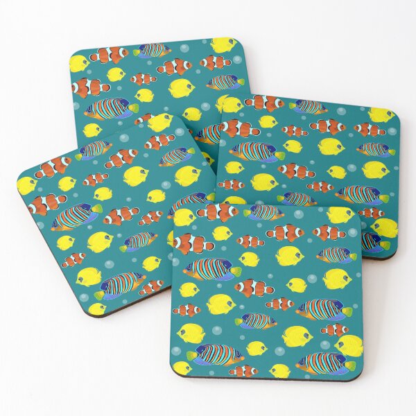 Item preview, A pattern of fish living in the wild is depicted. designed and sold by LionKsi89.