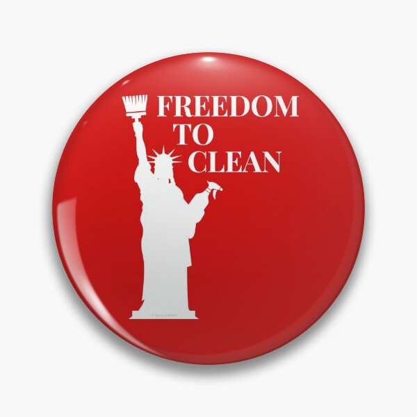 Item preview, Freedom to Clean Statue of Liberty Housekeeper Cleaning Lady Fun designed and sold by SavvyCleaner.