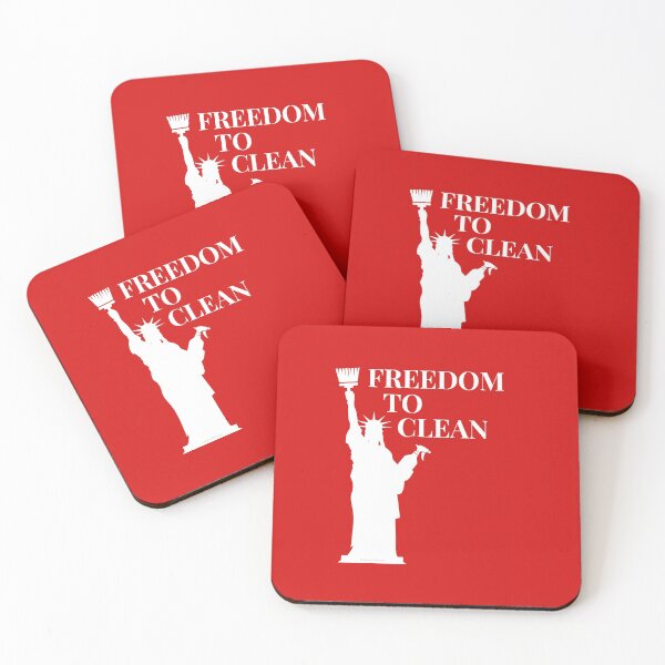 Item preview, Freedom to Clean Statue of Liberty Housekeeper Cleaning Lady Fun designed and sold by SavvyCleaner.