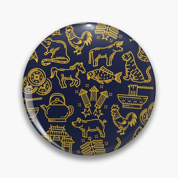 Item preview, Asian heritage month, asian pattern yellow designed and sold by Yellowsprint.
