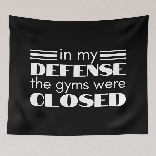 Item preview, Funny Beach Wear, Funny Summer Wear, Funny I Hate Gym I Hate Workout, In My Defense The Gyms Were Closed, Funny Lockdown 2021 designed and sold by ladylaughprints.