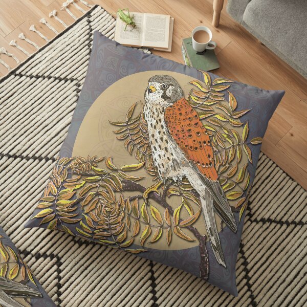 Celtic Kestrel Floor Pillow