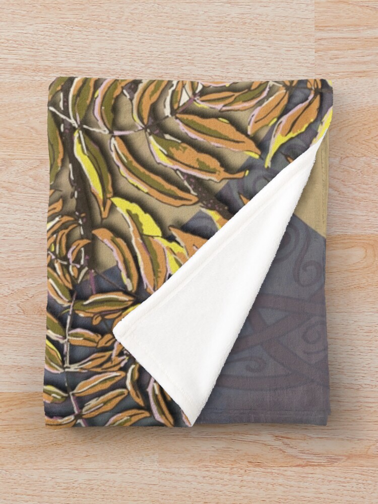 Alternate view of Celtic Kestrel Throw Blanket