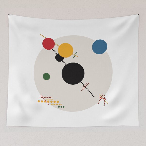Item preview, Suprematist malevich inspired minimalist circles composition 2 designed and sold by Ricogfx.