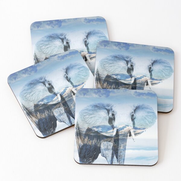 Item preview, Elephant Mountain Double Exposure designed and sold by rofocreative.