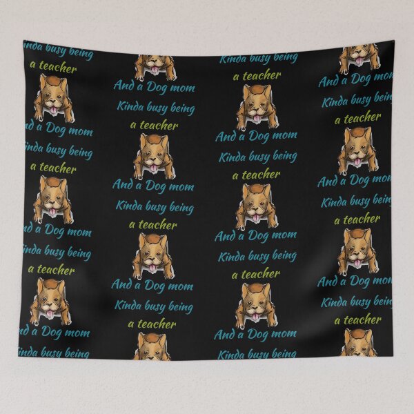 Item preview, Kinda Busy Being A Teacher And A Dog Mom  designed and sold by DasaMerch.