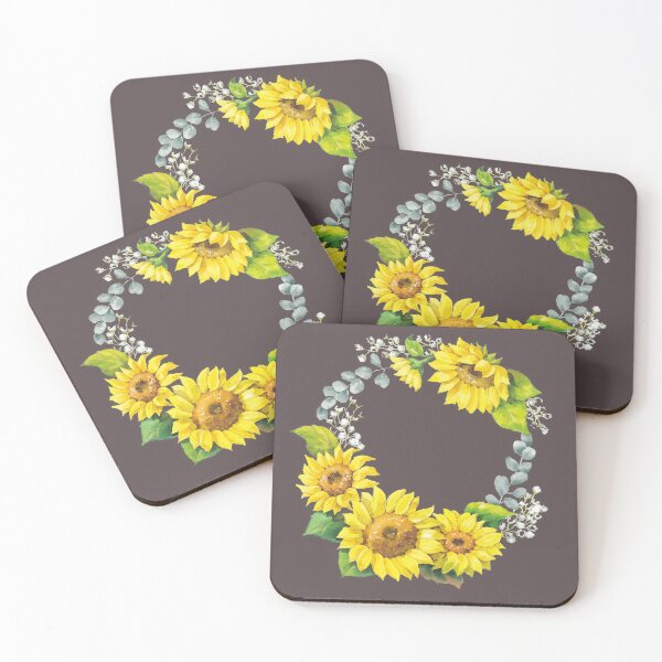 Item preview, watercolor Sunflower bouquet designed and sold by FineartLab.