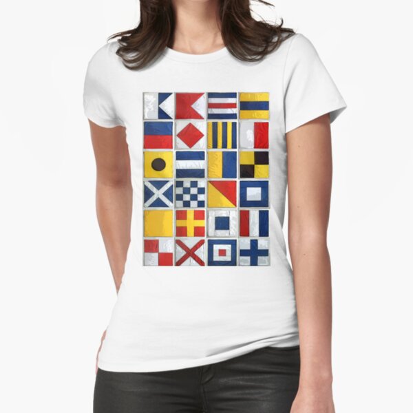 nautical flags Fitted T-Shirt