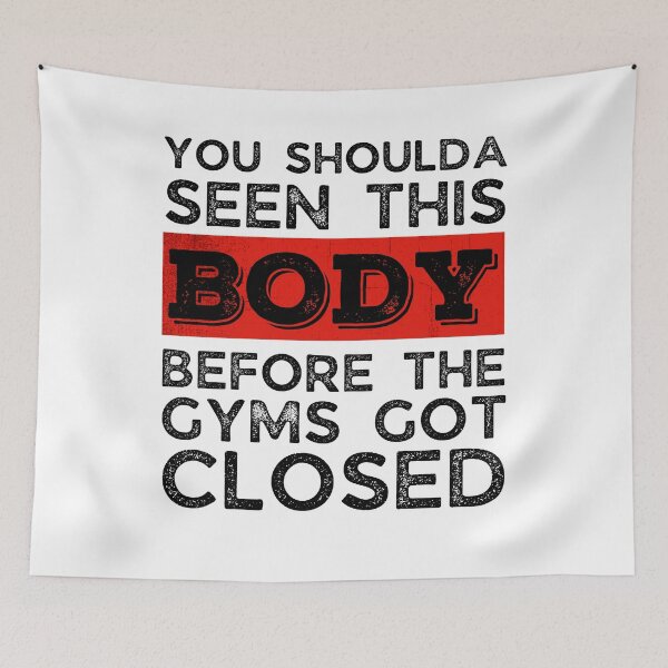 Item preview, Funny Lockdown 2021 Joke, Funny Quarantine 2021 Joke, Funny Gym, Funny Workout, Funny Fat Joke, Funny Skinny Joke, Funny Gift for Men, Funny Gift for Women designed and sold by ladylaughprints.