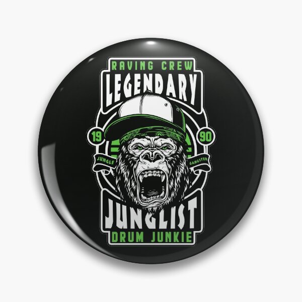 Item preview, Gorilla - Raving Crew - Legendary Junglist - Green designed and sold by BLICK-DESIGNS.