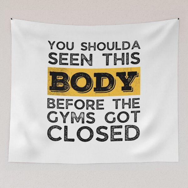 Item preview, Funny Lockdown 2021 Joke, Funny Quarantine 2021 Joke, Funny Gym, Funny Workout, Funny Fat Joke, Funny Skinny Joke, Funny Gift for Men, Funny Gift for Women designed and sold by ladylaughprints.