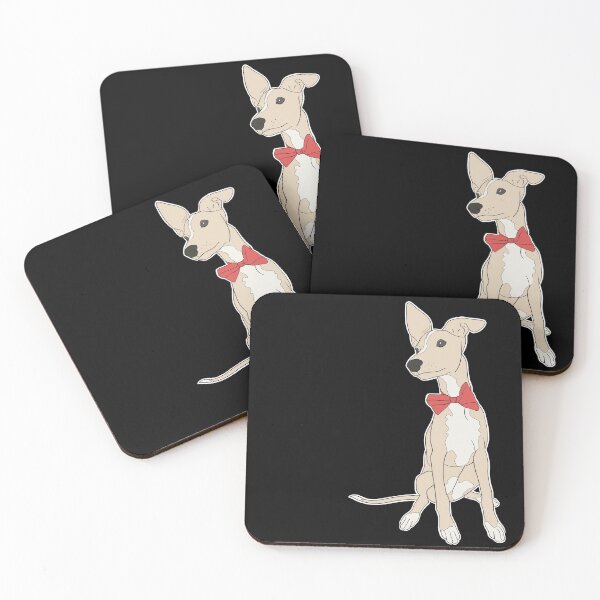 Item preview, Cute fawn Italian Greyhound with bright pink bow designed and sold by ThisIggyLife.