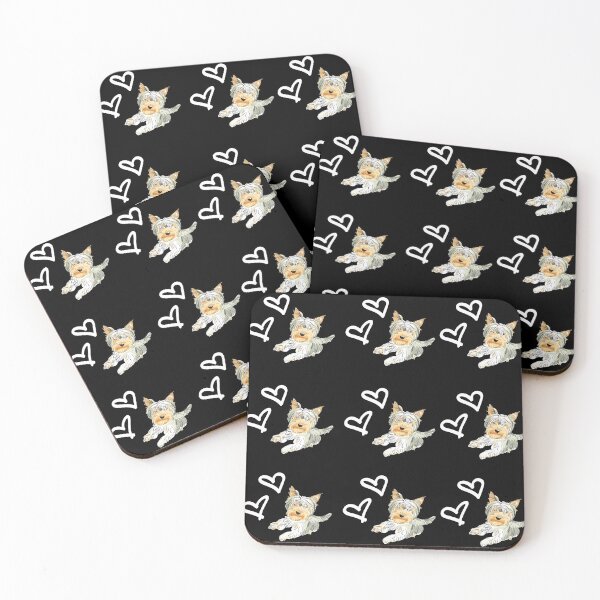 Item preview, Yorkshire terrier dog cute pattern designed and sold by Maful.