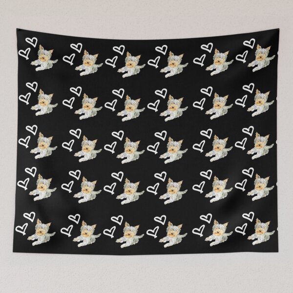 Item preview, Yorkshire terrier dog cute pattern designed and sold by Maful.