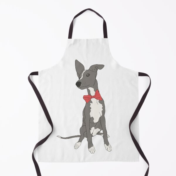 Item preview, Cute Grey Italian Greyhound with bright pink bow designed and sold by ThisIggyLife.