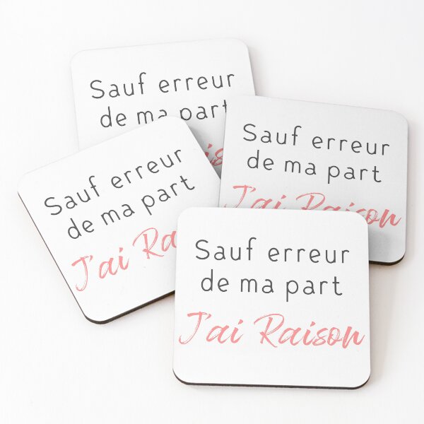 Item preview, Sauf erreur de ma part J'ai raison designed and sold by cursotti.