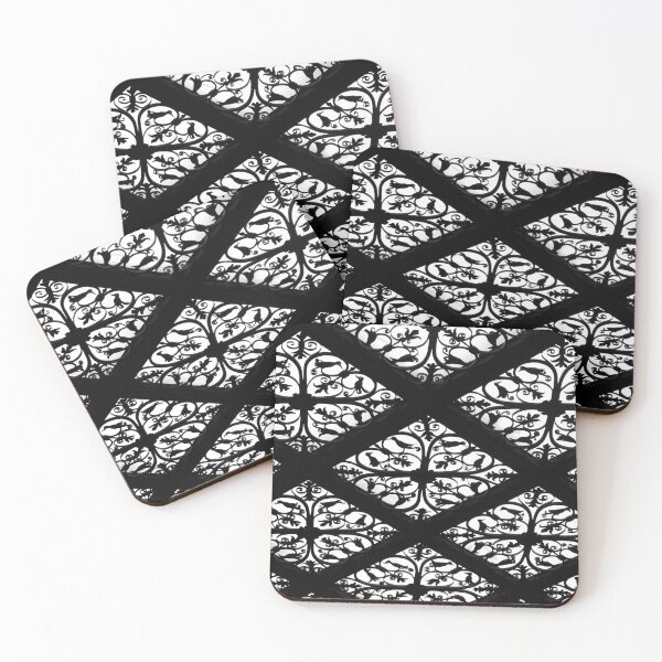 Item preview, Elegant Black and White Lacey Pattern and Geometric Shapes designed and sold by JarbasVisuals.